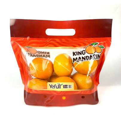 ถุงบรรจุภัณฑ์พลาสติก BOPP PE Anti Fog Zipper แบบกำหนดเอง ISO9001 สำหรับ Fruits
