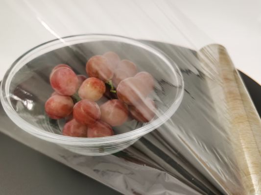 High Barrier PVDC Cling Film Wrapping ติดง่ายม้วนฟิล์มยืดอาหาร BPA Free