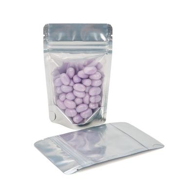 Mylar อลูมิเนียมฟอยล์ถุงบรรจุภัณฑ์พลาสติกใสด้านหน้า 8OZ-100OZ ความจุ