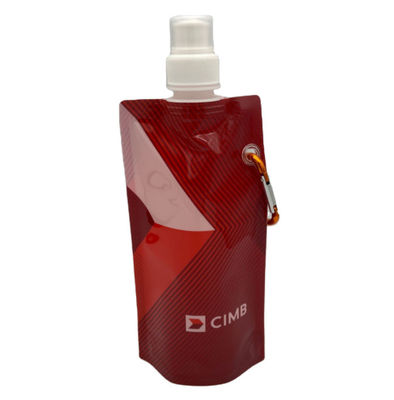 ถุงบรรจุของเหลวพลาสติกแบบพับได้สำหรับกีฬากลางแจ้ง 300ML Custom Printed