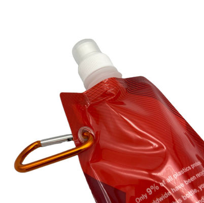 ถุงบรรจุของเหลวพลาสติกแบบพับได้สำหรับกีฬากลางแจ้ง 300ML Custom Printed