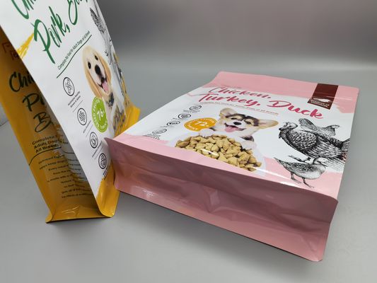 Mylar Ziplcok ถุงบรรจุอาหารผนึกผนึกรีไซเคิลได้สำหรับอาหารสัตว์เลี้ยง