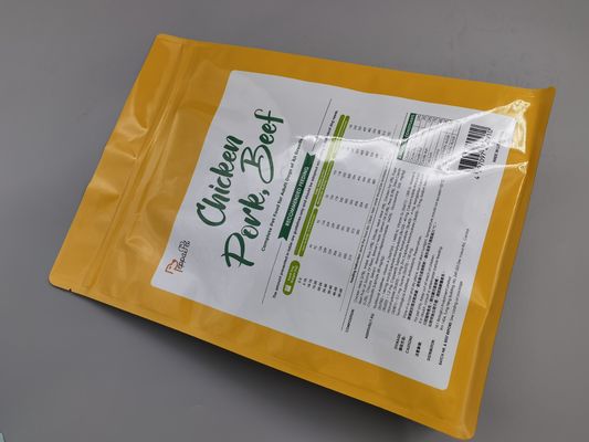 Mylar Ziplcok ถุงบรรจุอาหารผนึกผนึกรีไซเคิลได้สำหรับอาหารสัตว์เลี้ยง