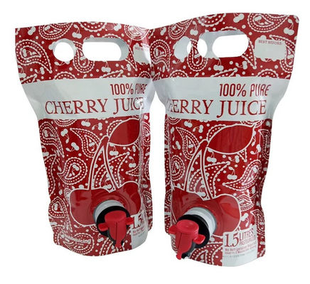 CMYK Vaccum Spouted Stand Up Liquid Packaging Pouches อลูมิเนียมฟอยล์ด้านใน