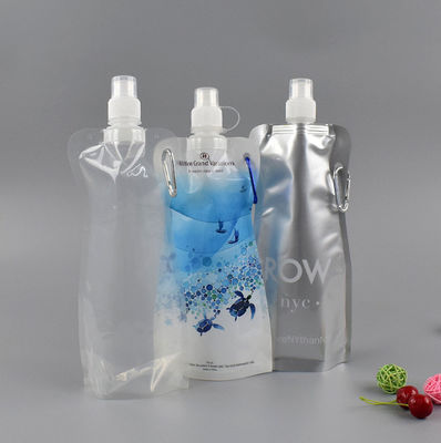 แบบพกพา Stand Up เครื่องดื่มบรรจุของเหลวกระเป๋า 800ML พร้อมหัวดูด