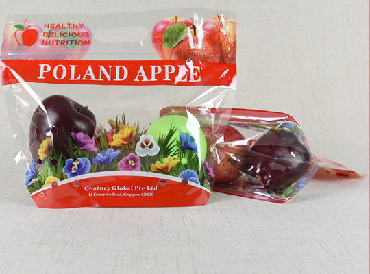 ถุงบรรจุภัณฑ์พลาสติก BOPP PE Anti Fog Zipper แบบกำหนดเอง ISO9001 สำหรับ Fruits