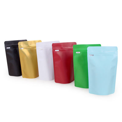 อลูมิเนียมฟอยล์ 125g ยืนขึ้นถุงใส่เมล็ดกาแฟพร้อมวาล์ว