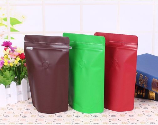 ป้องกันความชื้น 50g ยืนขึ้นฟอยล์ถุงกาแฟบรรจุภัณฑ์ปิดผนึกด้วยตนเองด้วยวาล์วทางเดียว