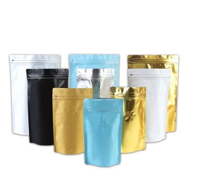 อลูมิเนียมฟอยล์ความจุ 250 กรัมผนึกถุงกาแฟแบบยืนขึ้นด้านข้างพร้อมวาล์ว