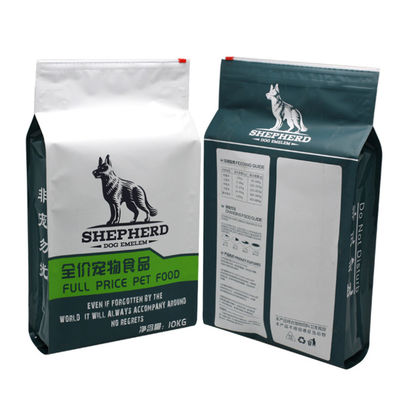 5 กก. 10 กก. ความจุ 15 กก. พลาสติก Cat Pet Food Pouch Package Quad Sealed
