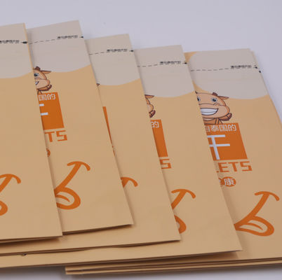 ขนมขบเคี้ยวผลไม้แห้งข้าวโพดคั่วถุงกระดาษคราฟท์บรรจุภัณฑ์ ODM 130x200 + 70mm