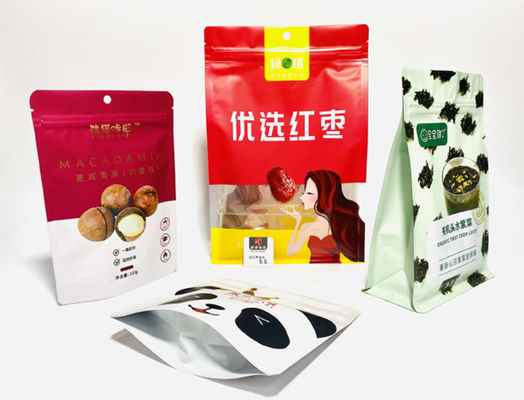 Heterotypic Aluminium Seal Bag Side Gusset ช็อกโกแลตอลูมิเนียมฟอยล์ Standing Pouch
