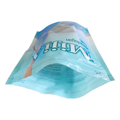 ซิป Mylar พิมพ์แบบกำหนดเอง Stand Up Pouch 2KG สำหรับบรรจุเกลือทะเล