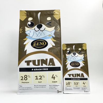 อลูมิเนียมฟอยล์ยืดหยุ่นสุนัขแมวนกฟีดถุงบรรจุภัณฑ์อาหาร 3KG สำหรับ Pet