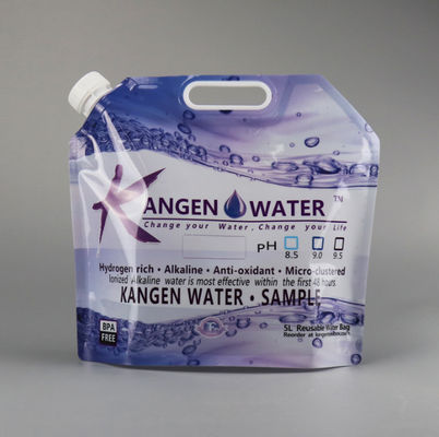 การพิมพ์แผ่นแม่พิมพ์ PET 5L Bear Plastic Liquid Pouches Smell Proof